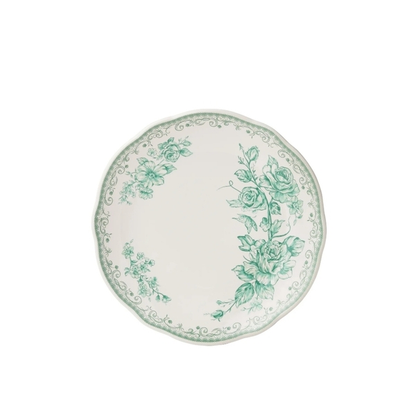 🎄 2025 12 Piece Pioneer Woman Agatha Jade Green Dinnerware Set - Picture 4 of 9